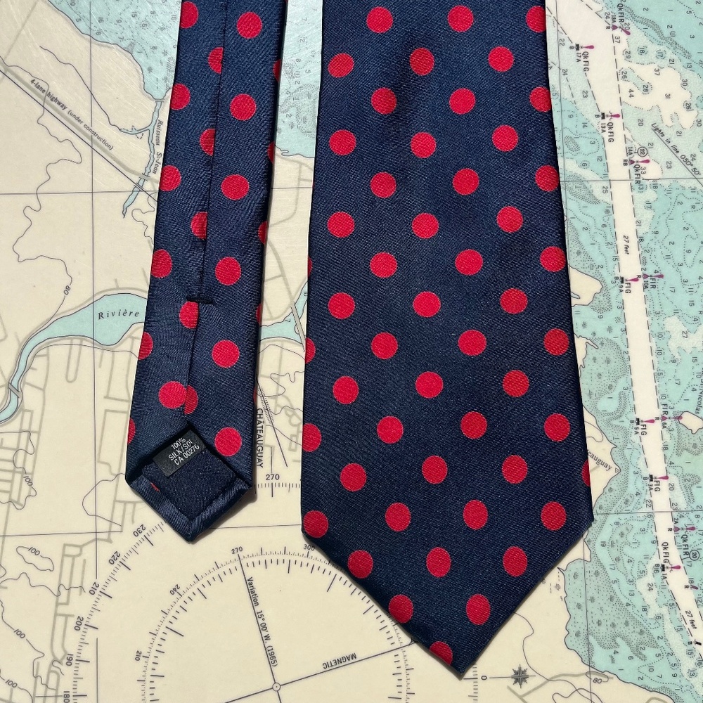 Vintage Eaton's Preppy Polka Dot Tie